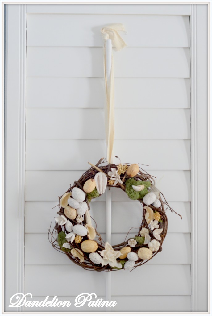 single wreath hanging