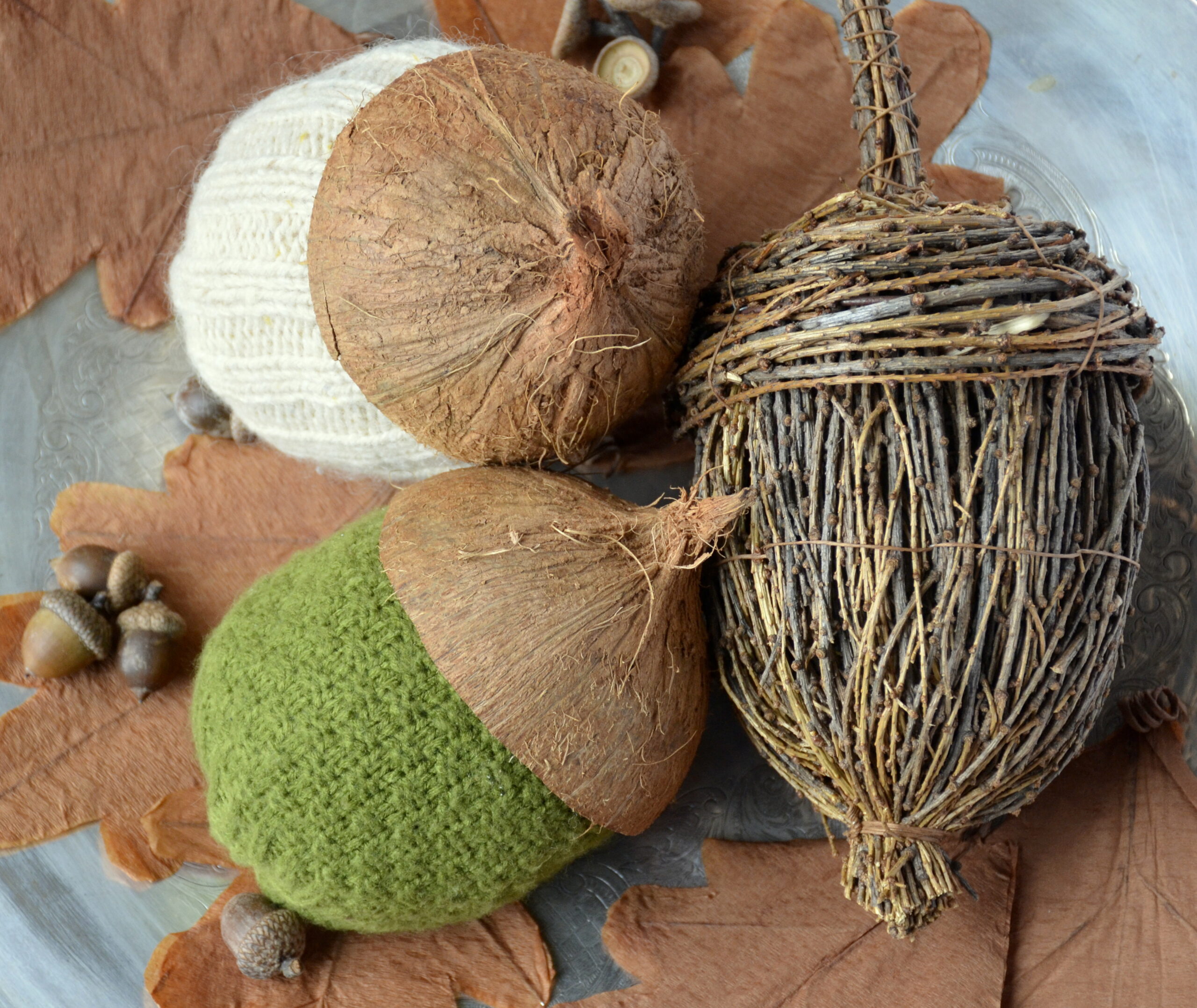 coconutty sweater acorns by dandelion patina