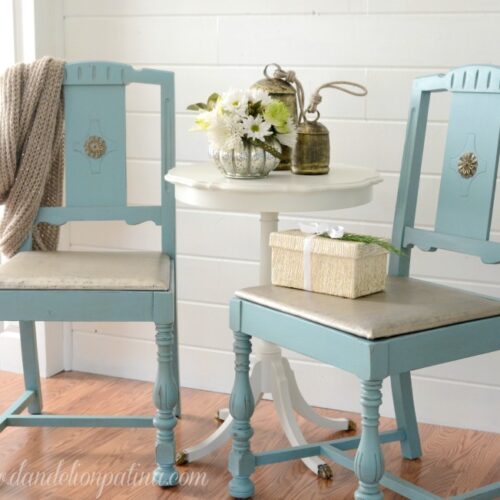 Wooden chairs Annie Sloan Chalk Paint