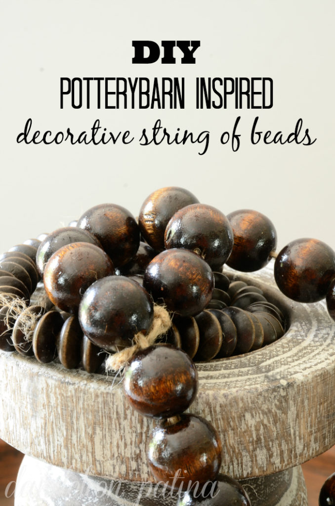 Create your own Potterybarn inspired decorative string of beads in just a few easy steps. By using this do-it-yourself method you can customize the string of beads to fit your personal decor for a fraction of the cost.