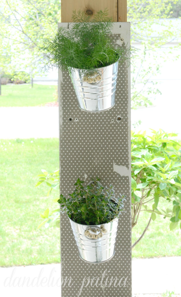 DIY hanging herb garden by dandelion patina created for under $10