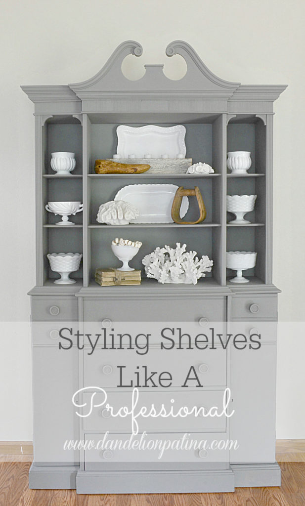 Are you stuck trying to figure out how to style your shelves? These simple tips will have you styling your shelves like a pro!