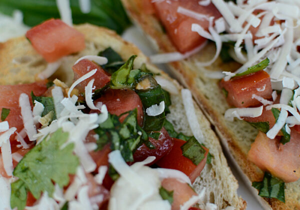 Garden fresh bruschetta