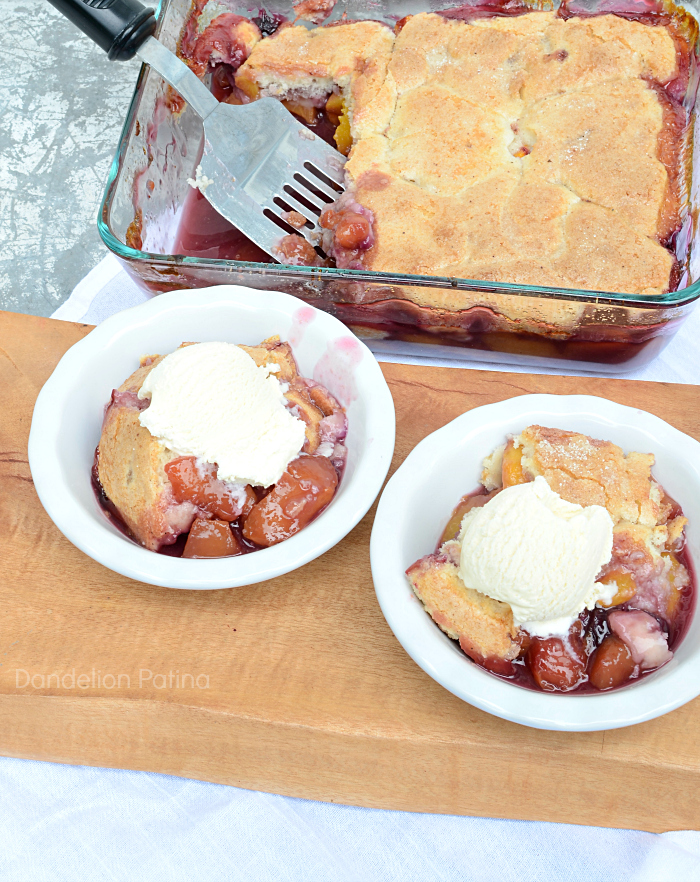 This peach berry cobbler recipe will melt in your mouth