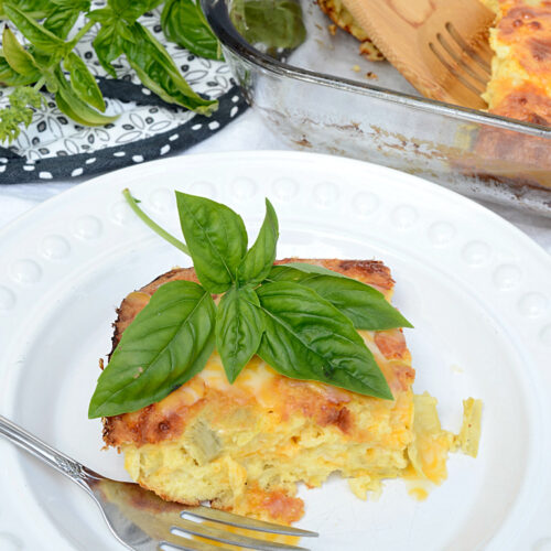 savory artichoke egg bake recipe