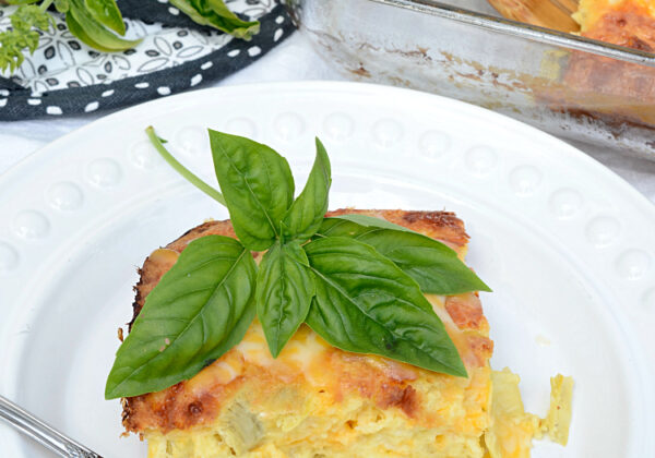 savory artichoke egg bake recipe